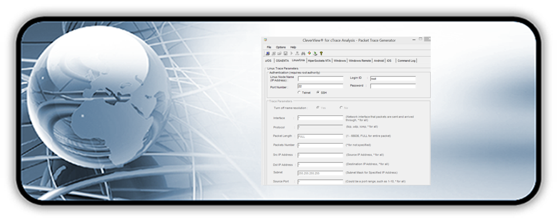 cTrace Linux Packet Generation